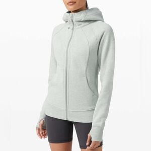 Lululemon Scuba Hoodie Light Cotton Fleece - Heathered Island Mist - Size 8